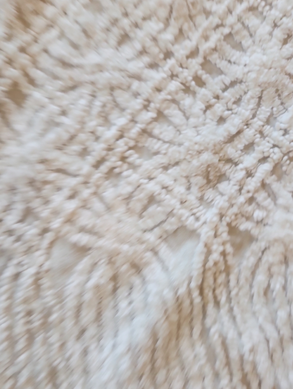 Vintage Lush Cream Chenille Throw Blanket - Home Bedding